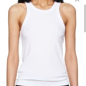 TOTEME curve tank top in white
